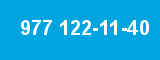 977 122-11-40 977 122-11-40